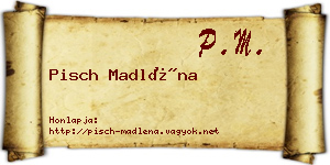 Pisch Madléna névjegykártya